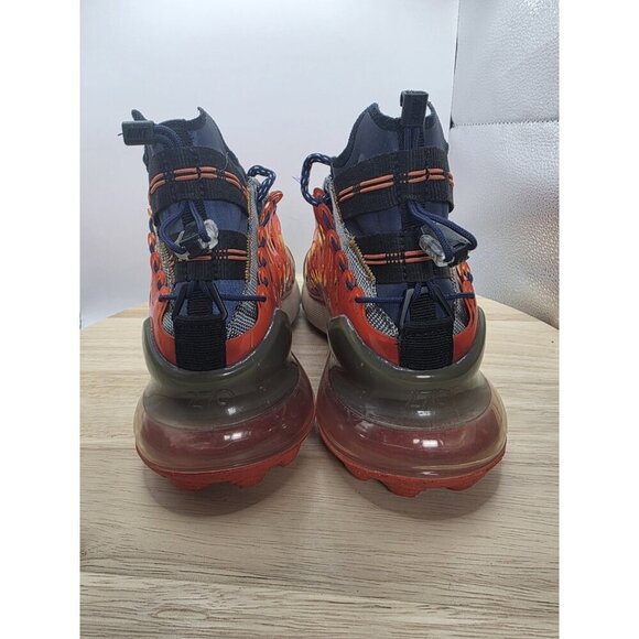 Nike Air Max 270 Orange Blue Black BQ1918-400 Size 7 Women / Men Size 5 - Picture 5 of 7